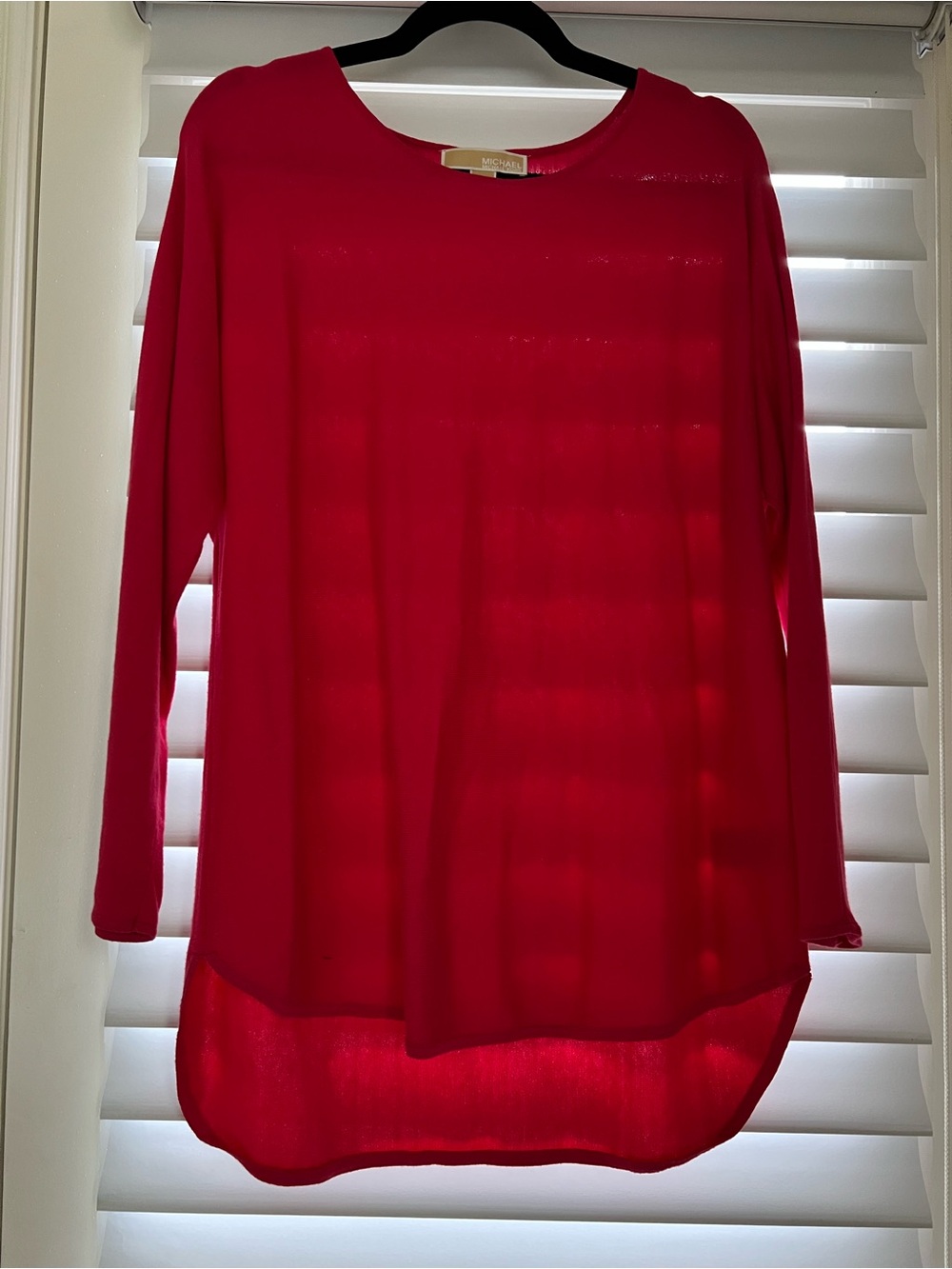 Michael Kors Raspberry long-Sleeve Womens Top